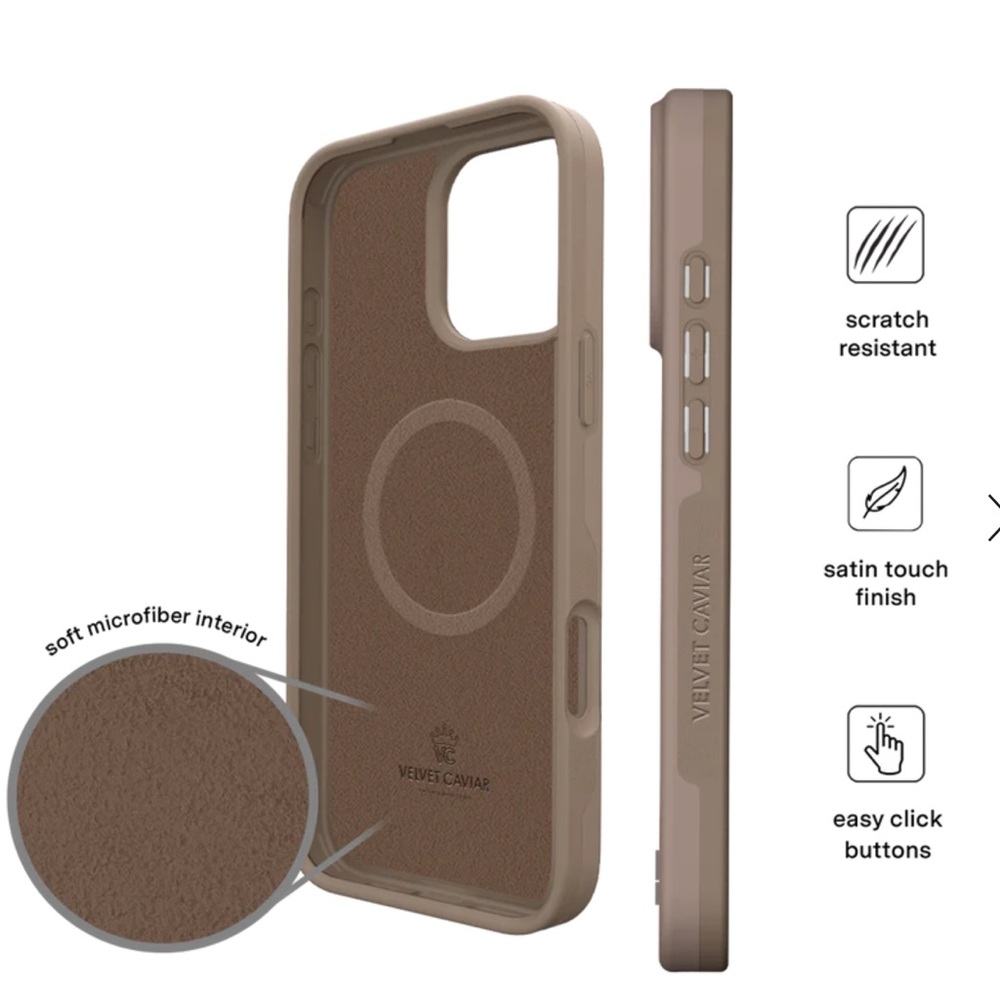 Velvet Caviar Cashmere Taupe iPhone 13 promax case🤎 - Picture 5 of 6